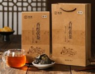 中茶湖南安化黑茶香醇金花茯磚茶800g
